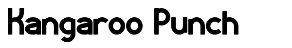 Kangaroo Punch font preview
